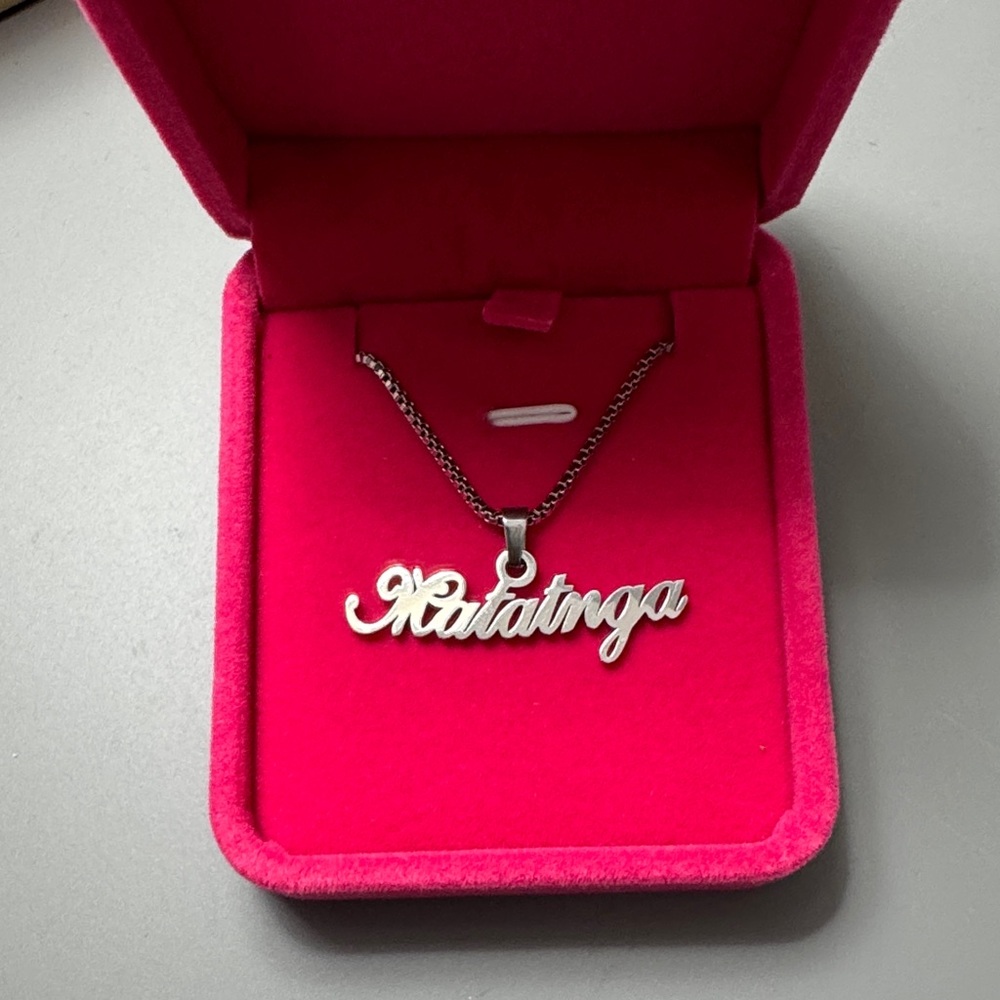 Silver “Matatnga” Guam Chamorro Necklace